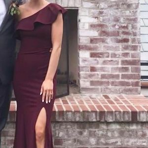 Bill Levkoff Maroon Dress 0